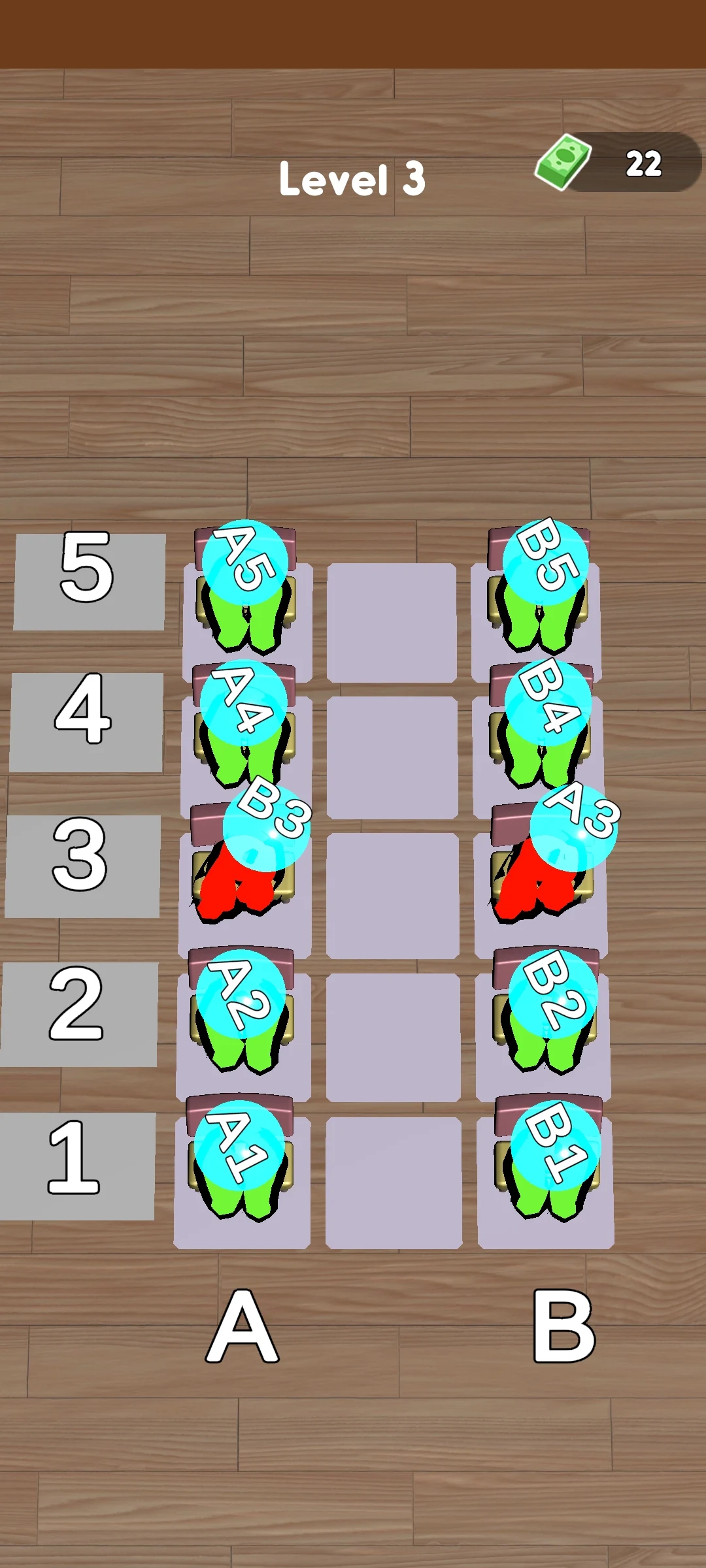 Seat Sort Puzzle screenshot